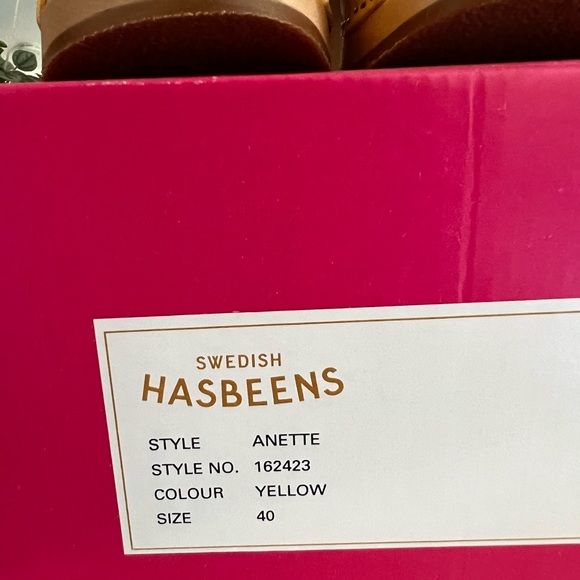 Swedish Hasbeens NIB Anette yellow size 40 - Picture 3 of 4